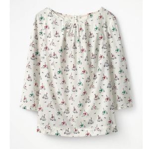Boden Scooter Girl Novelty Print Shirt
